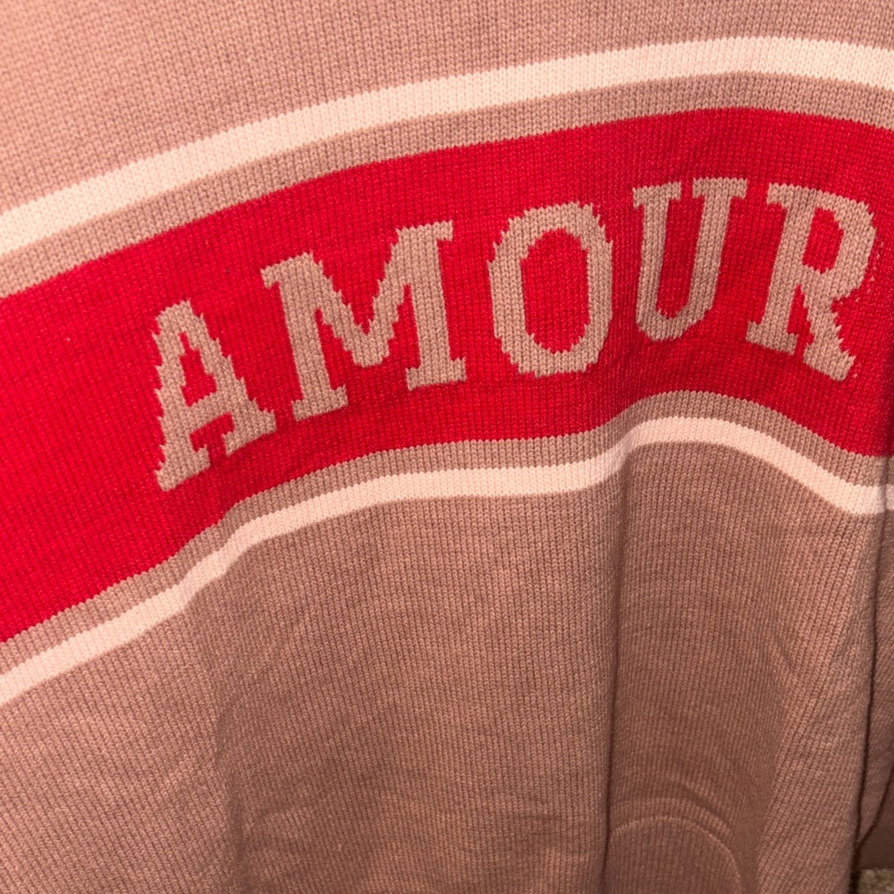 78&Sunny - Amour Brown and Red Women's Crew Neck Sweater - Picture 5 of 9